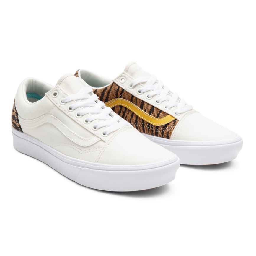 Vans Le Tigre ComfyCush Old Skool Dam Gula - Vans Classics Outlet Sverige (KBWLH2749)